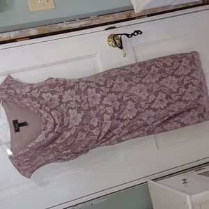 Taupe Lace Dress